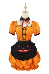 Halloween Pumpkin Maid Dress COSPLAY Lolita Cute Anime Dress