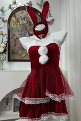 Disfraz de conejo de Navidad, disfraz de conejo para cosplay