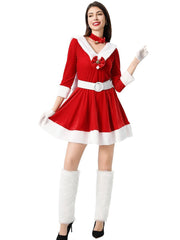 Christmas Red Bunny Party Dress