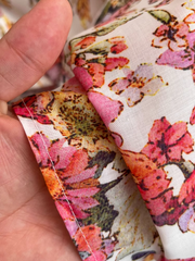 Vestido elegante retro para mujer, vestido midi de corte A con estampado de manga corta