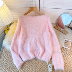 Women's autumn and winter knitted cardigan sweater jacket