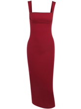 Rotes Strapskleid für Damen
