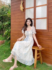 Bedrucktes Sommerkleid für Damen