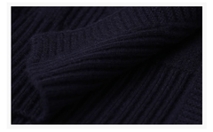 Pullover im College-Stil Herbst und Winter neuer gefälschter zweiteiliger Pullover Britischer Polokragen