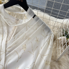 Blumenkleid im Retro-Stil Sommerkleid für Damen mit V-Ausschnitt