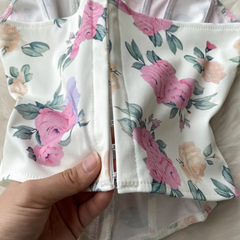 Summer new print cropped chic top