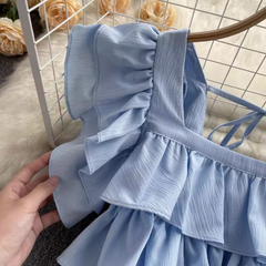 Women's Ruffled Square Collar Blouses