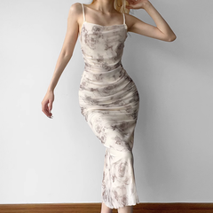 Kleid mit Blumen-Print