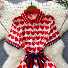 Kleid mit Print-Design für Damen