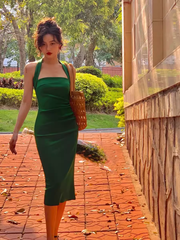 Rückenfreies Neckholderkleid für Damen