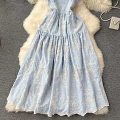 Strandkleid mit Hosenträgern im Bohemian-Resort-Stil für Damen