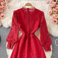 Cutout Lace Dress