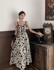 Florales Strapskleid