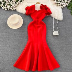 Red Mermaid Dress