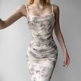 Kleid mit Blumen-Print