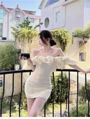 Schulterfreies Geburtstagskleid