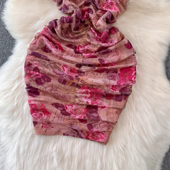 Kurzes Kleid aus Netzstoff