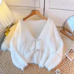 Women's autumn and winter knitted cardigan sweater jacket
