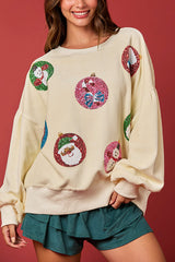 Christmas Ornaments Corded Pullover