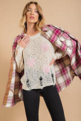 Pullover mit amerikanischem Herzmuster