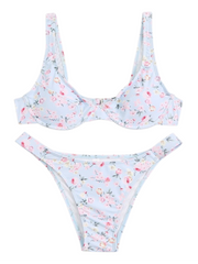 Conjunto de bikini de dos piezas Floral Brazilia