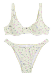 Conjunto de bikini de dos piezas Floral Brazilia