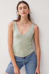 Camiseta sin mangas con tirantes anchos y escote en V Be Cool
