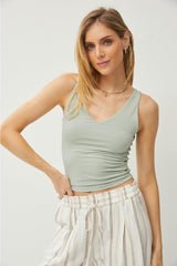 Camiseta sin mangas con tirantes anchos y escote en V Be Cool