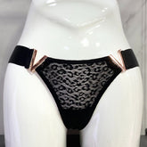 Braguita de encaje con cintura baja y forma de V para mujer