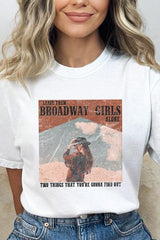 Broadway Girls – Westen – Comfort Colors – T-Shirt mit Grafik
