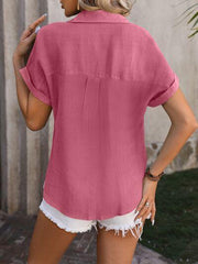 Kurzärmliges Hemd mit Knopfleiste