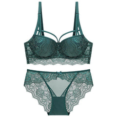 Elegantes Push-Up-Dessous-Set mit Spitzenbandage für Damen