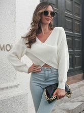 Pullover mit überkreuzten Schultern