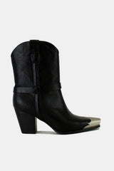 Beast Fashion – Stiefeletten aus Kunstleder mit Metallkappe