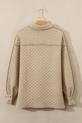 Chaqueta de manga larga con cuello abotonado