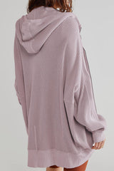 Zip-Up Long Sleeve Hoody