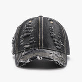 Verstellbare Baseballkappe aus Baumwolle im Used-Look