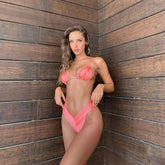 Stilvoller einfarbiger Sommer-Bikini für Damen