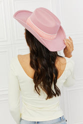 Sombrero vaquero Fame Western Cutie en color rosa