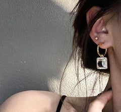 Gold Candy Bar Earrings