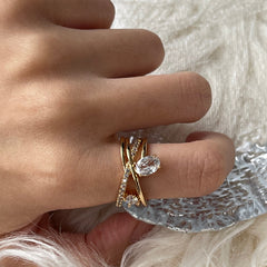 Anillo de giro entrelazado