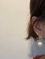 Pendientes de perlas de agua dulce