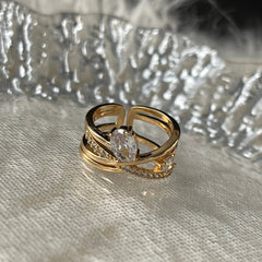 Anillo de giro entrelazado