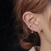 Ohrklemme mit Kristallen