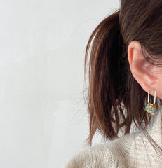 Pendientes de hojas y flores