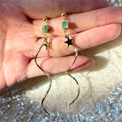 Delicados pendientes en espiral