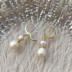 Ohrringe aus Naturperlen