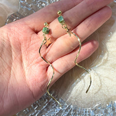 Delicados pendientes en espiral