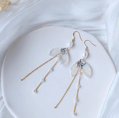 Pendientes de cola de sirena hechos a mano