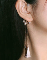 Pañuelo bohemio para orejas sin perforaciones